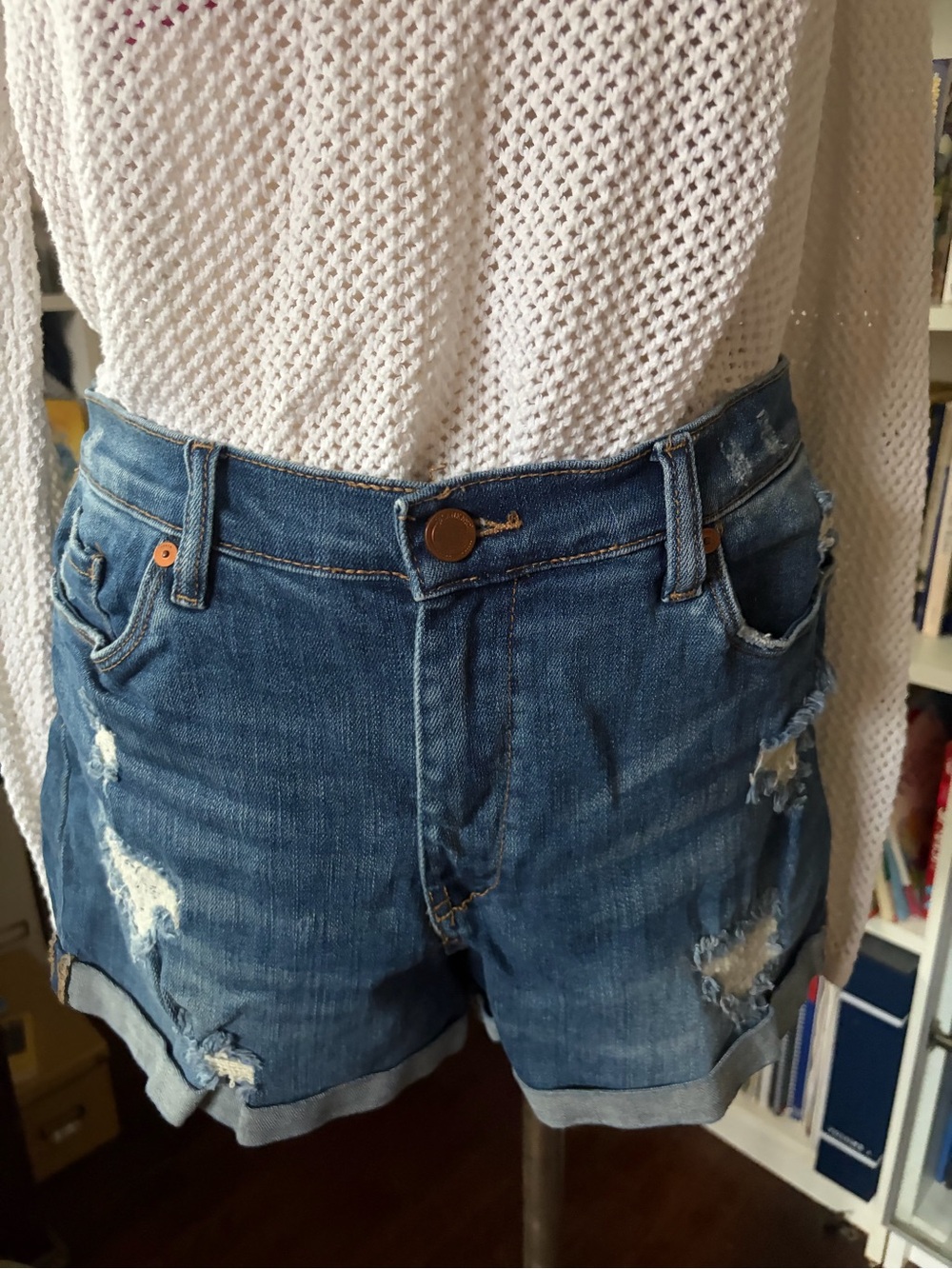 High Rise Fulton Roll Top Shorts